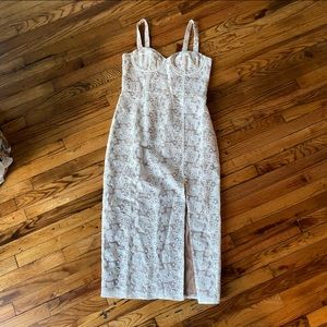 Hutch Cream Midi Dress